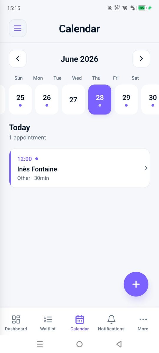 Appointment Assistant — mobile calendar