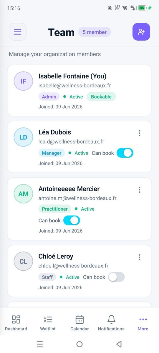Appointment Assistant — team