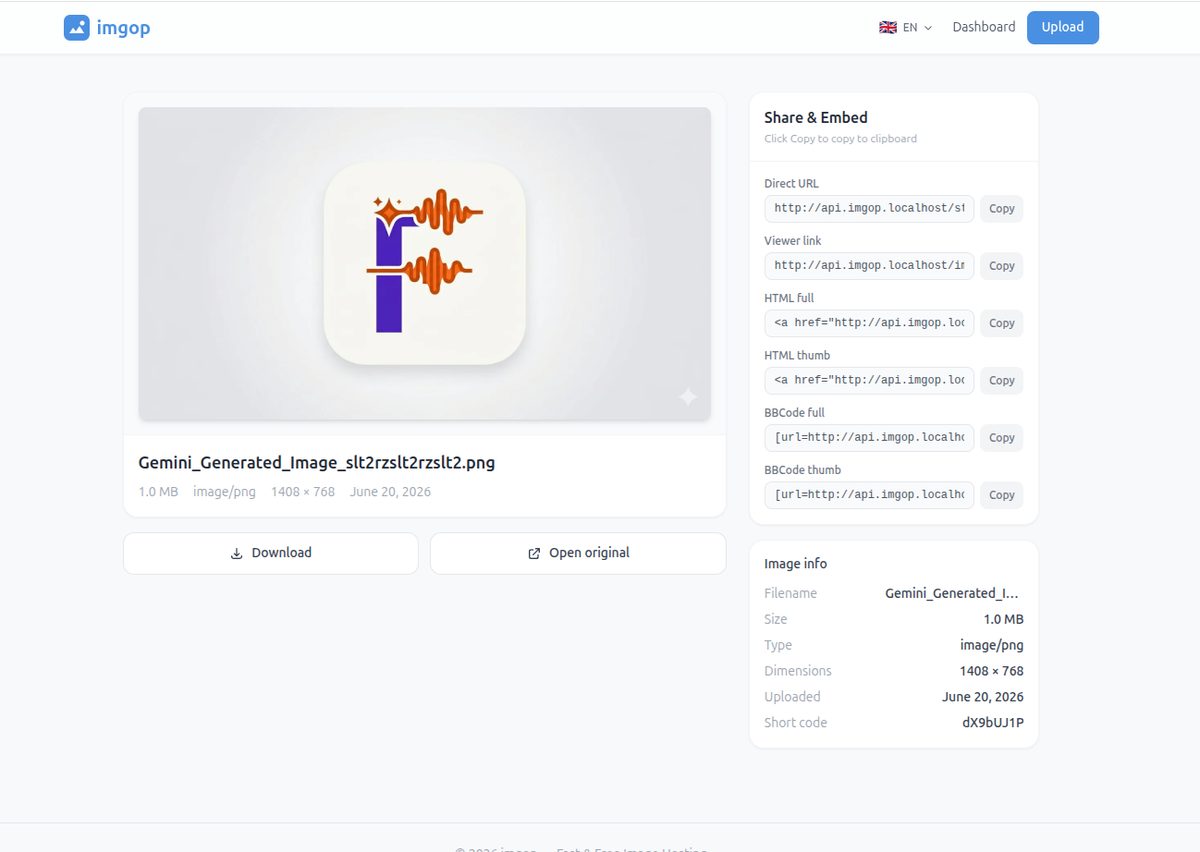 Online Image Hosting — image detail