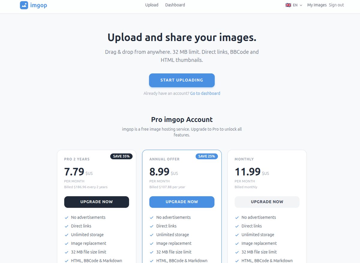 Online Image Hosting — home