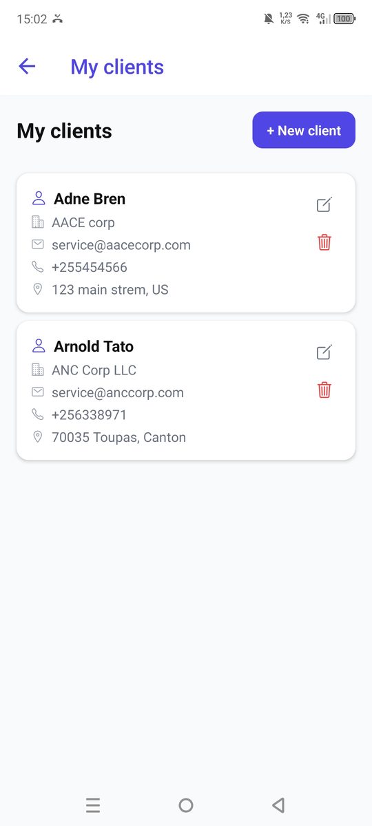 Facturai — mobile clients