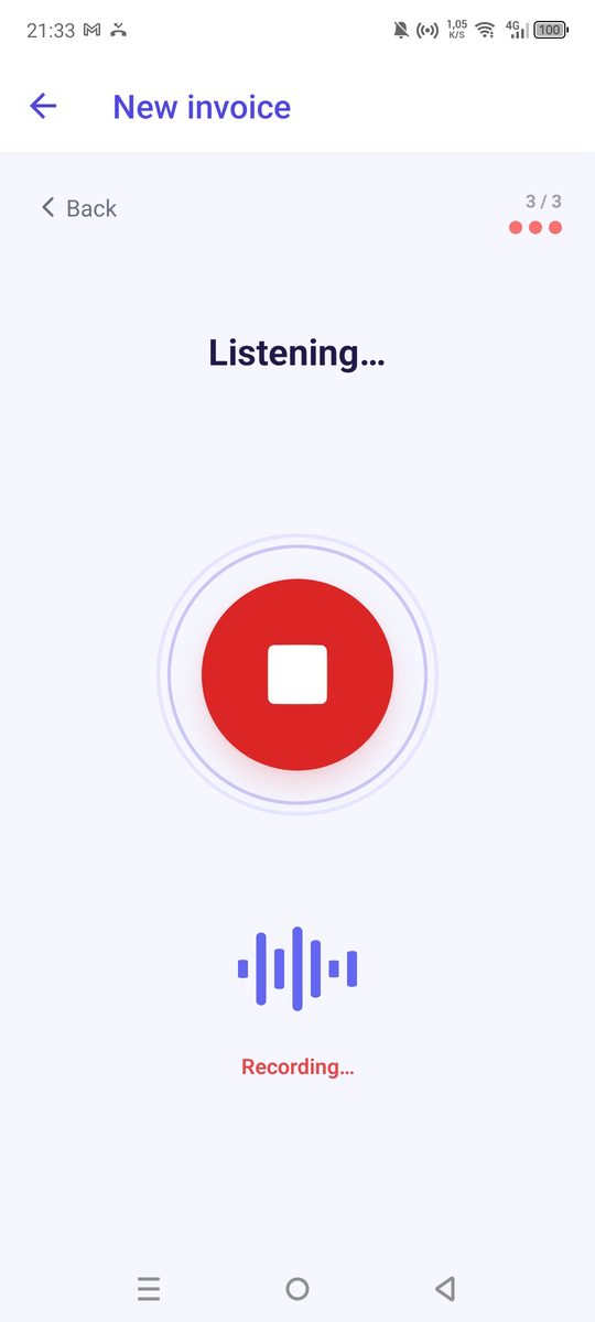 Facturai — voice recording
