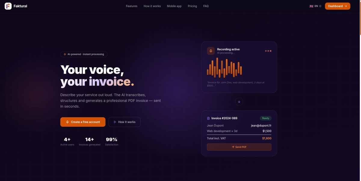 Facturai — web home